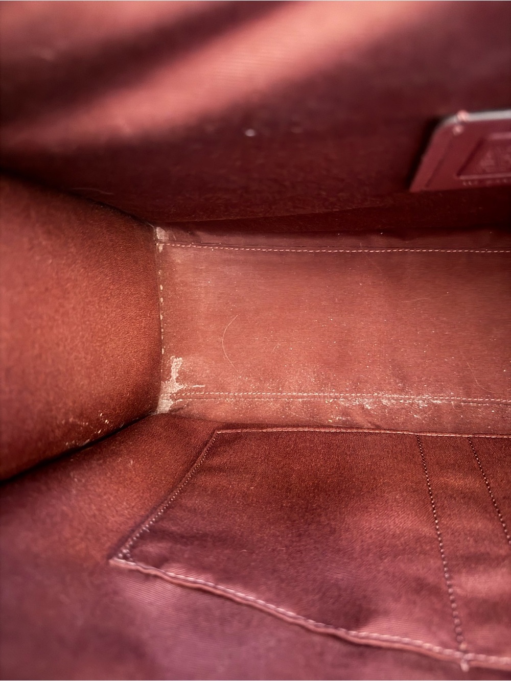 Coach Croc-Embossed Leather Tote in Deep Wine - Picture 4 of 7